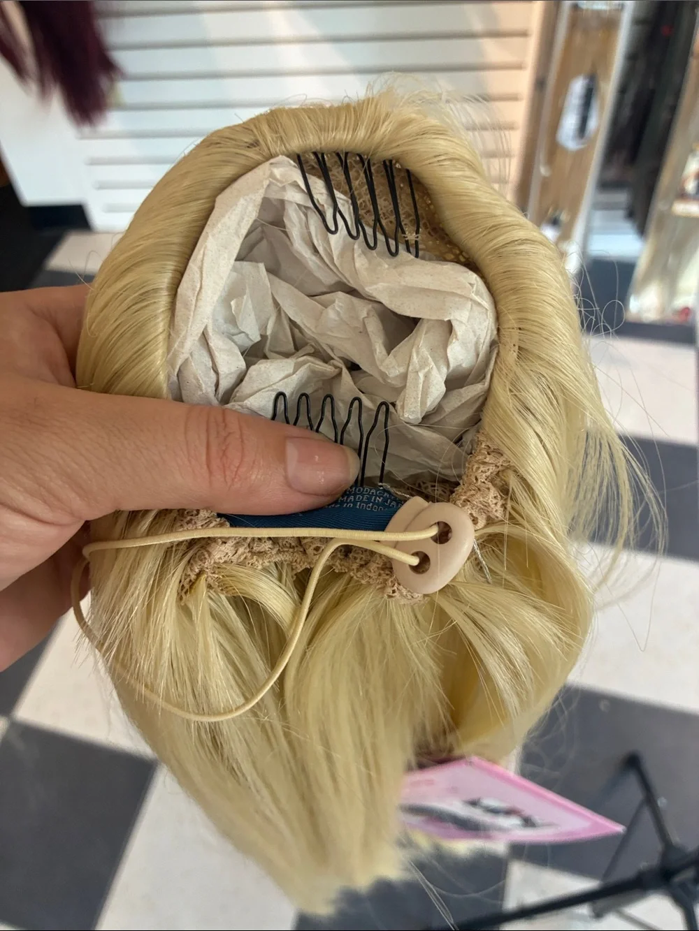 Blonde Straight Women's Hairpiece - Sleek Long ponytail cheer, dance, and casual
